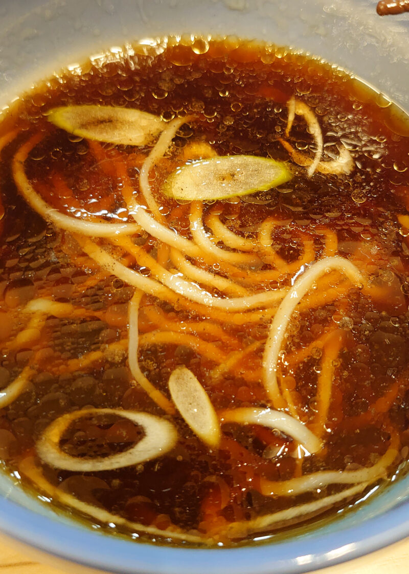 西川口 麺処 有彩の昆布水つけ麺（醤油）