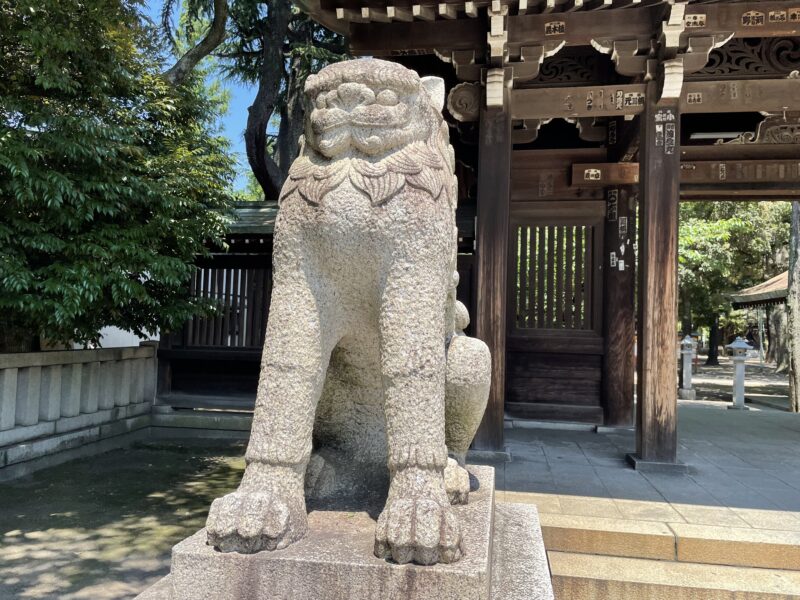 川口神社 狛犬