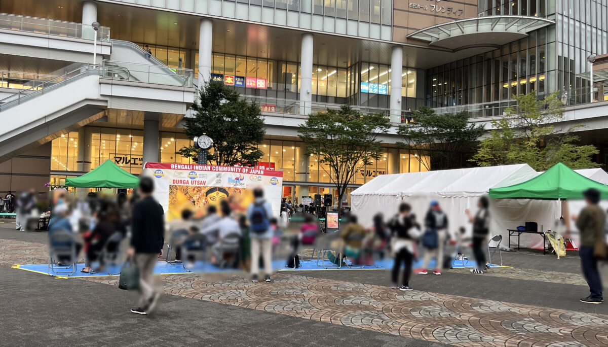 川口駅 キュポ・ラ広場 ドゥルガー祭り