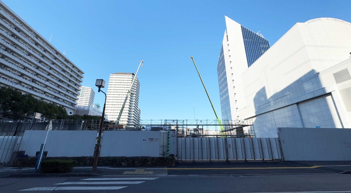 川口市立美術館工事の様子