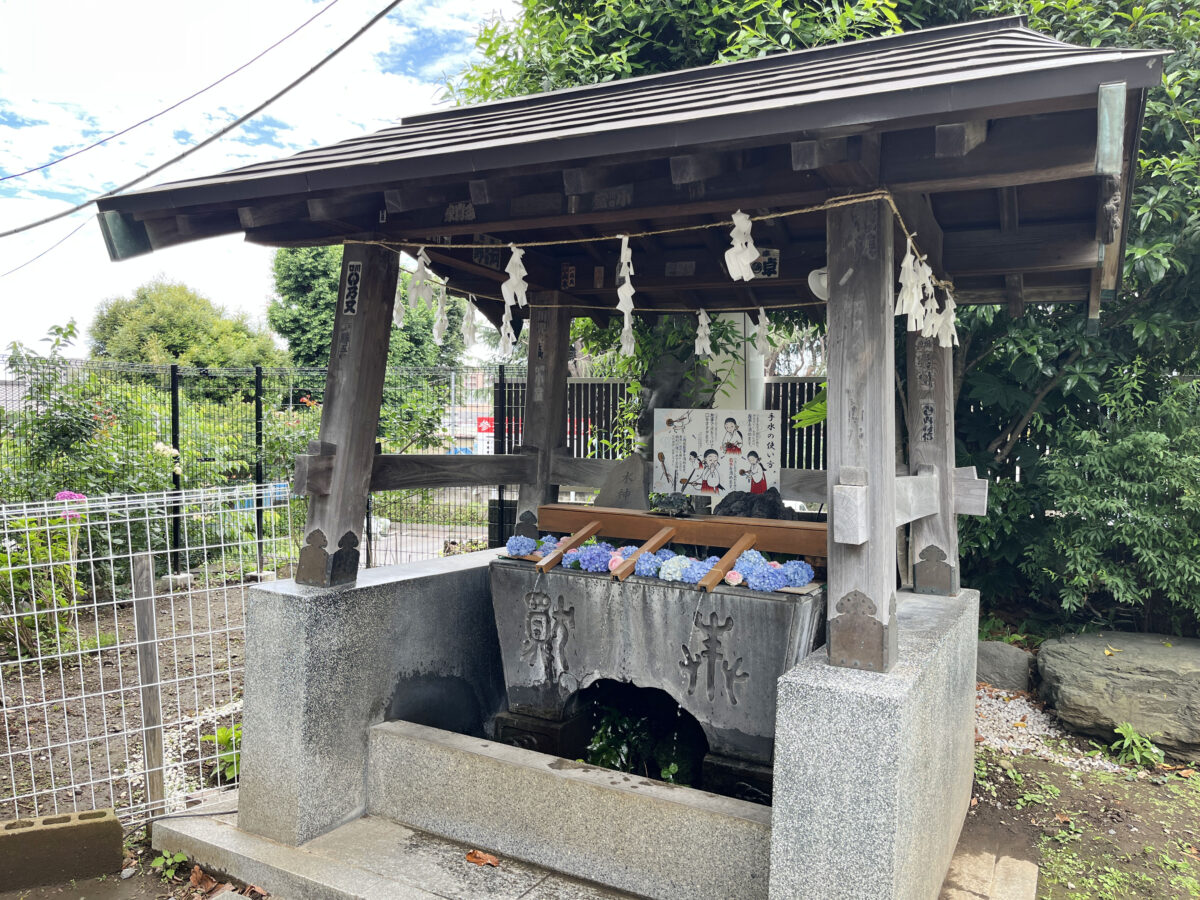鳩ヶ谷氷川神社　花手水　川口
