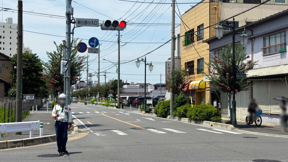 朝日商店会百日紅