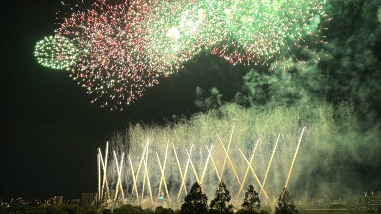 北区花火会in川口 花火の様子