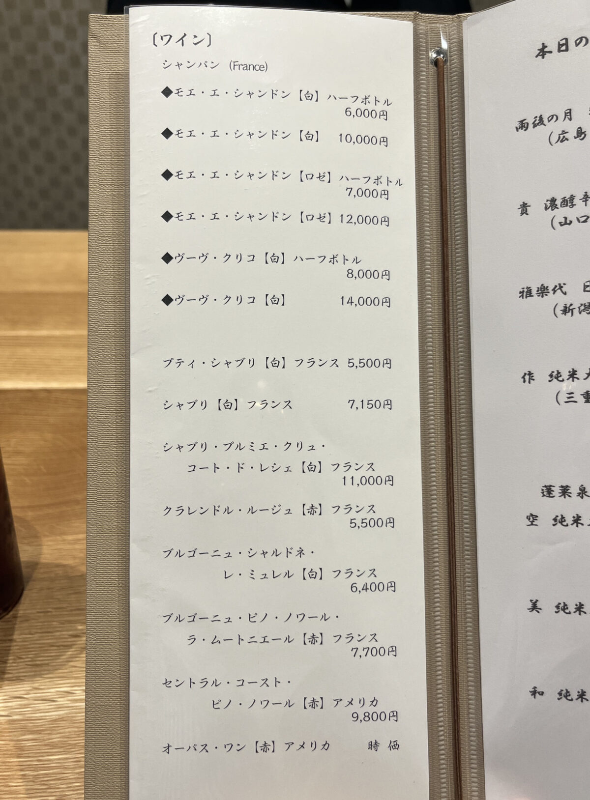 本町 和彩 鮨 ひがし