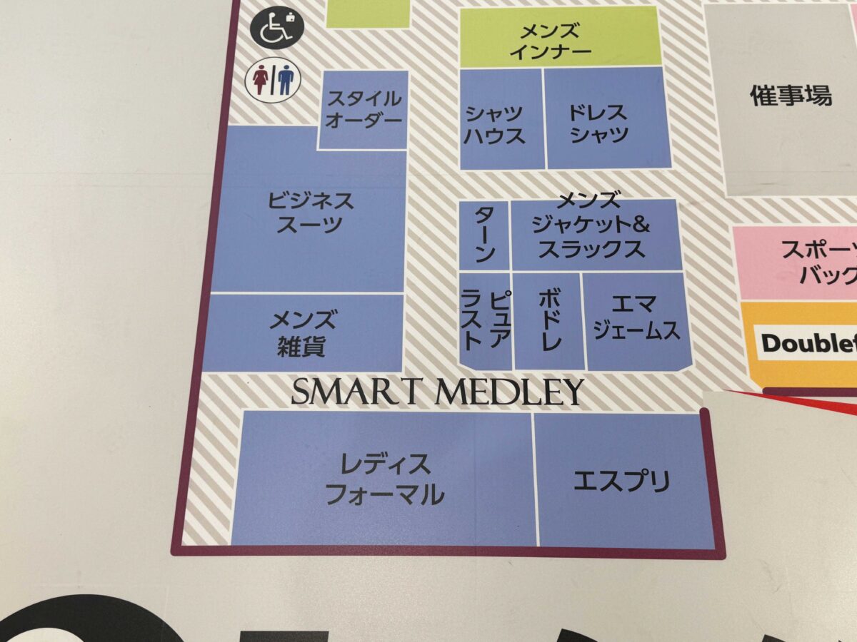 イオンモール川口前川2階衣料品フロア