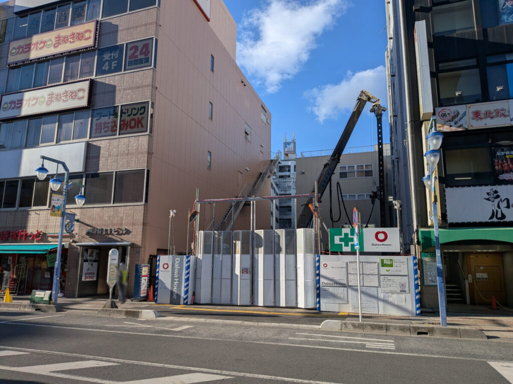 西川口駅前、パチスロ「M1」跡地